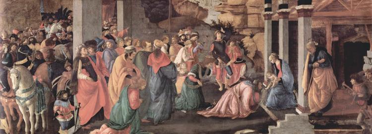 Sandro Botticelli Madonna and Child in Glory with Cherubim (mk36)